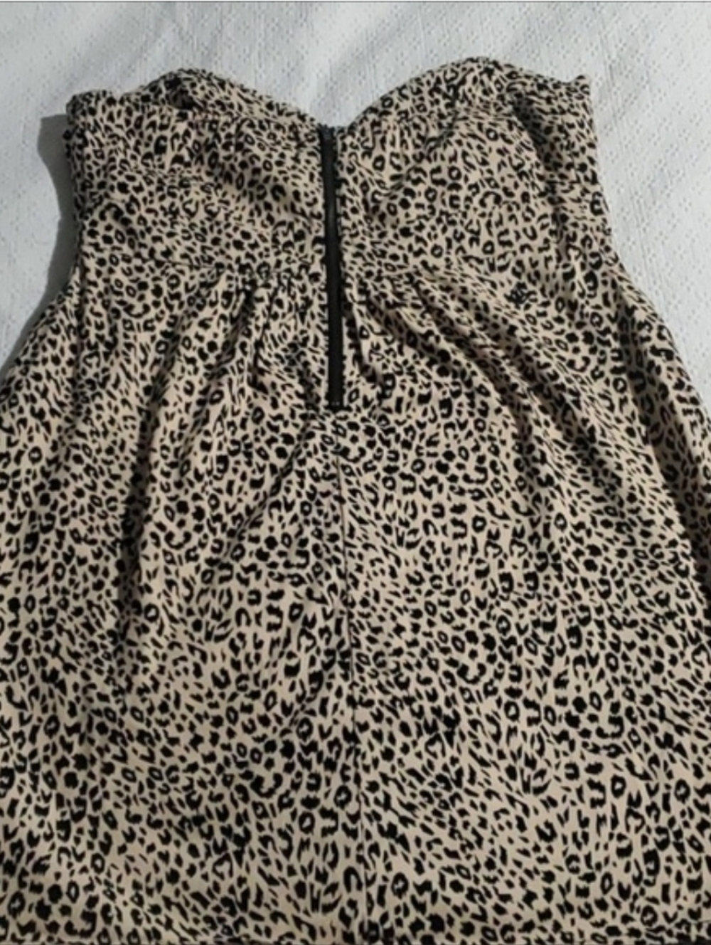 VOLCOM LEOPARD STRAPLESS DRESS - Picture 3 of 9